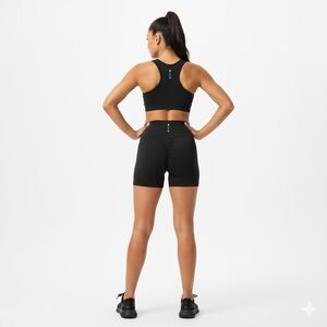 Wilo The Label Classic Black Women's Sport  Shorts